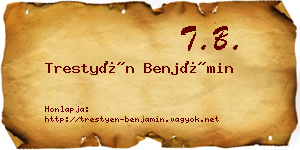 Trestyén Benjámin névjegykártya